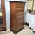 English Georgian Revival Burl Elm Wood Tall Chest With Slide, C. 1900–1920 For Sale - Image 4 of 13