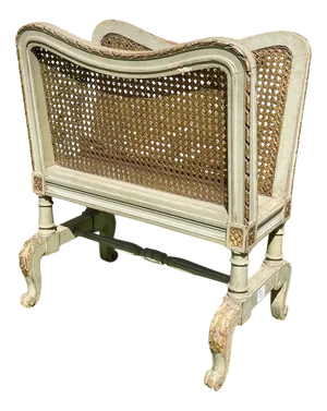Laquered & Caning Magazine Rack