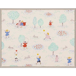 Playing in the Park Art Print in Acrylic Box Frame by Paule Marrot For Sale