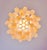 Vintage Italian Murano Chandelier with Acid-Etched Amber Glass Petals, 1990s For Sale - Image 16 of 17
