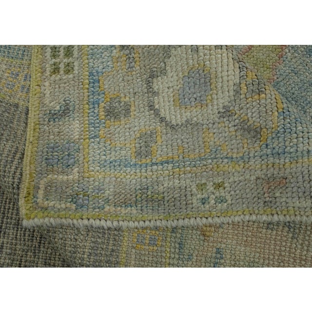 Textile Turkish Oushak Rug 3'11" x 9'5" #18038 For Sale - Image 7 of 8