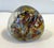 Nice vintage art glass paperweight in an egg shape with ground flat bottom. Swirl design
