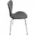 Animal Skin Seven Chairs in Black Leather by Arne Jacobsen, 1980s, Set of 6 For Sale - Image 7 of 18