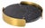 Pedros Round Tray, Brass/Black Marble For Sale