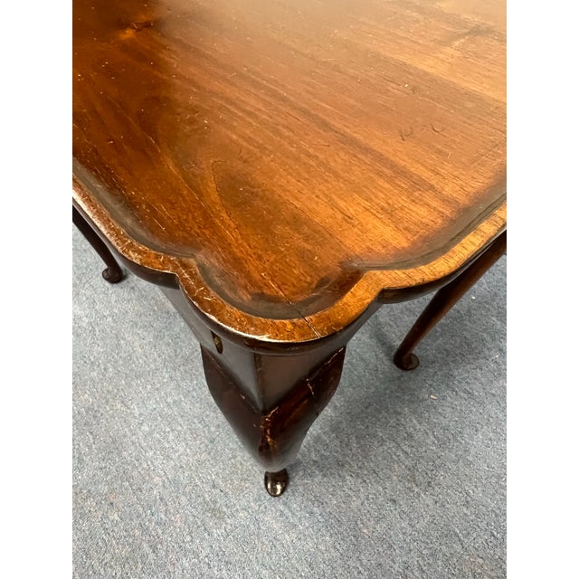 Wood Late 18th Century English Queen Anne Tea / Side Table For Sale - Image 7 of 11