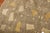 Mid 20th Century Mid 20th Century Zabihi Collection Turkish Zeki Muren Deco Square Rug - 7' x 7'6" For Sale - Image 5 of 12