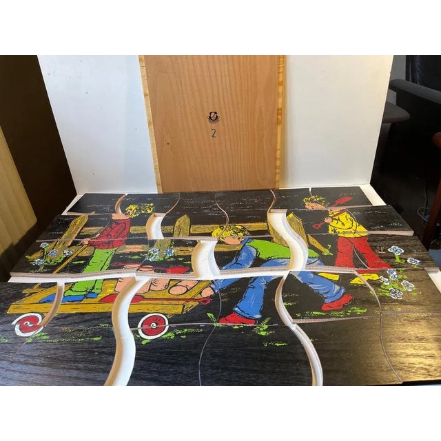 1950s Large Painted Puzzle in Beech by Kay Bojesen, 1950s For Sale - Image 5 of 13