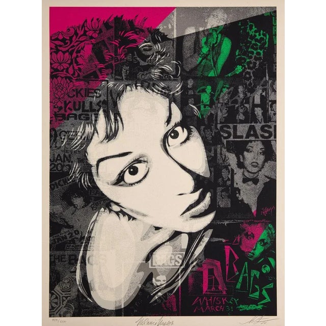 Shepard fairey aka obey giant (1970) alice bag original color screen print signed and dated 2022 in pencil by shepard...