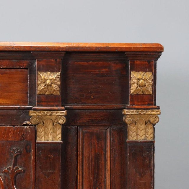 Credenza in Walnut and Fir For Sale - Image 6 of 13