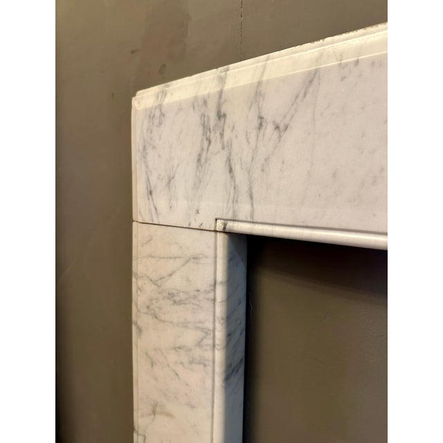 Antique Georgian Style Calacatta Marble Fireplace, 1860 For Sale - Image 4 of 11