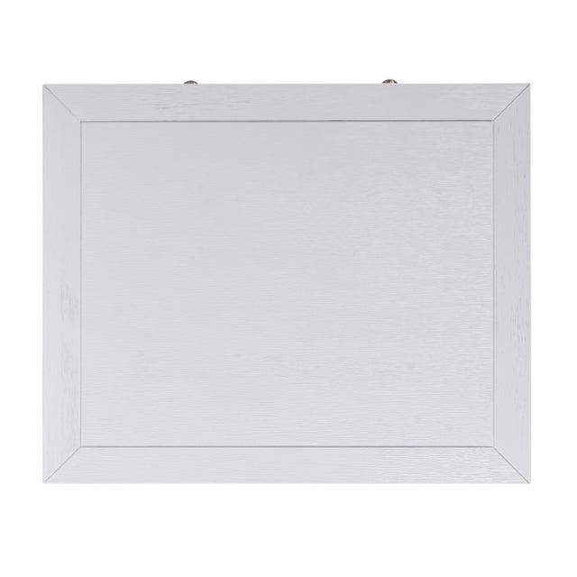 White Nora 21 in. W Rectangular Wood 2 Drawer Nightstand with Open Shelf, White For Sale - Image 8 of 9