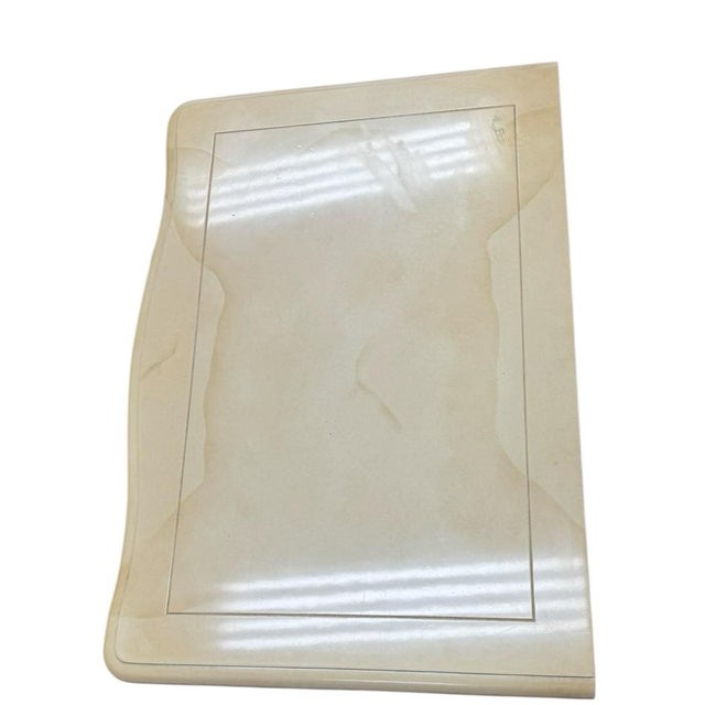 French Provincial Henredon French Provincial Nightstand in Professionally Lacquered Goatskin Finish For Sale - Image 3 of 5