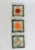 Set of three vintage studio art ceramic wall hangings by Rhonda Cearlock. Features Garlic, Tomato and an orange. Minor age...