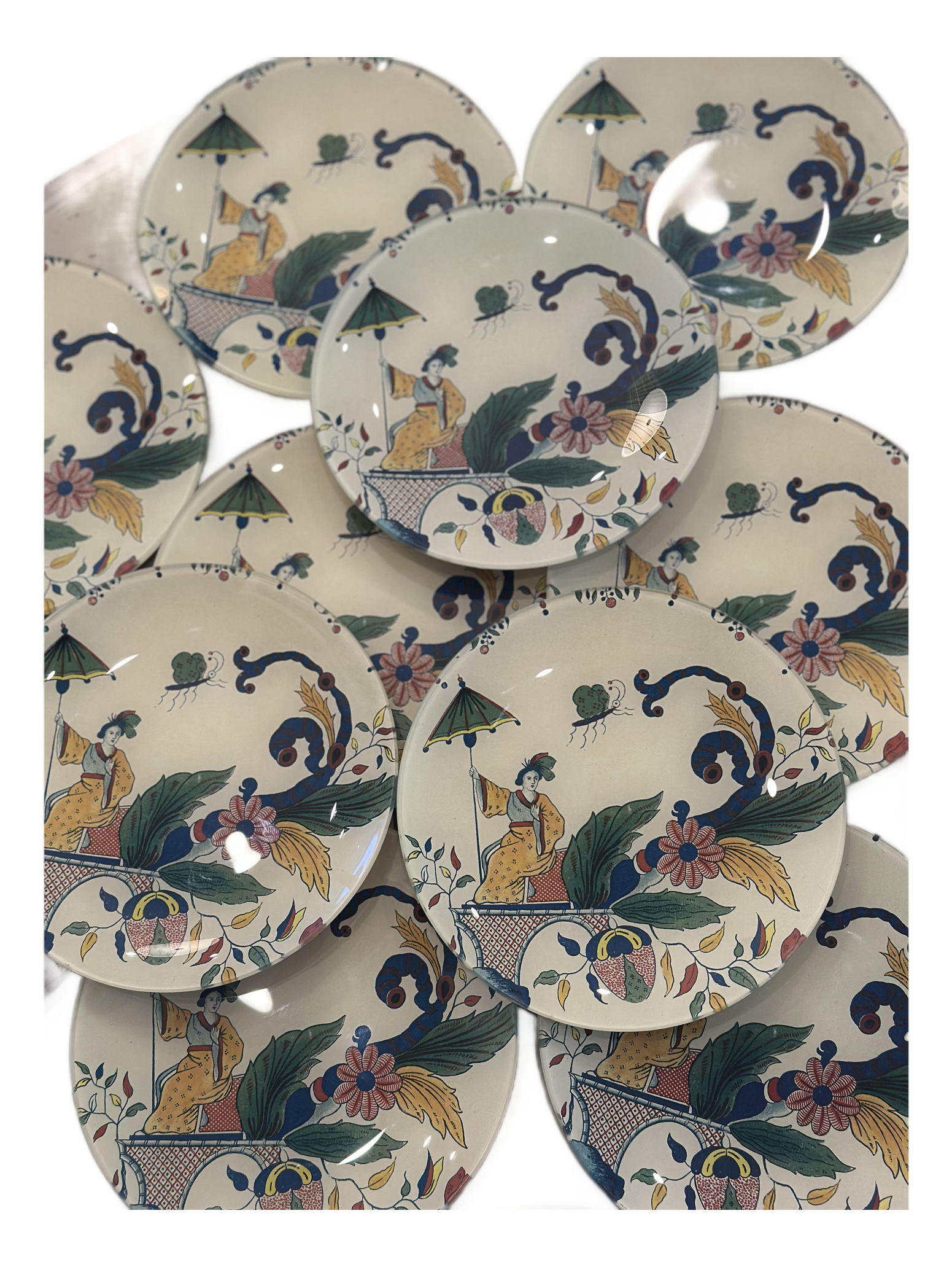 Set of 13 John Derian New York Handcrafted Chinoiserie Decorative