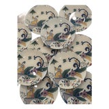 Set of 13 John Derian New York Handcrafted Chinoiserie Decorative Accent Plates – 7” Decoupage Wall For Sale