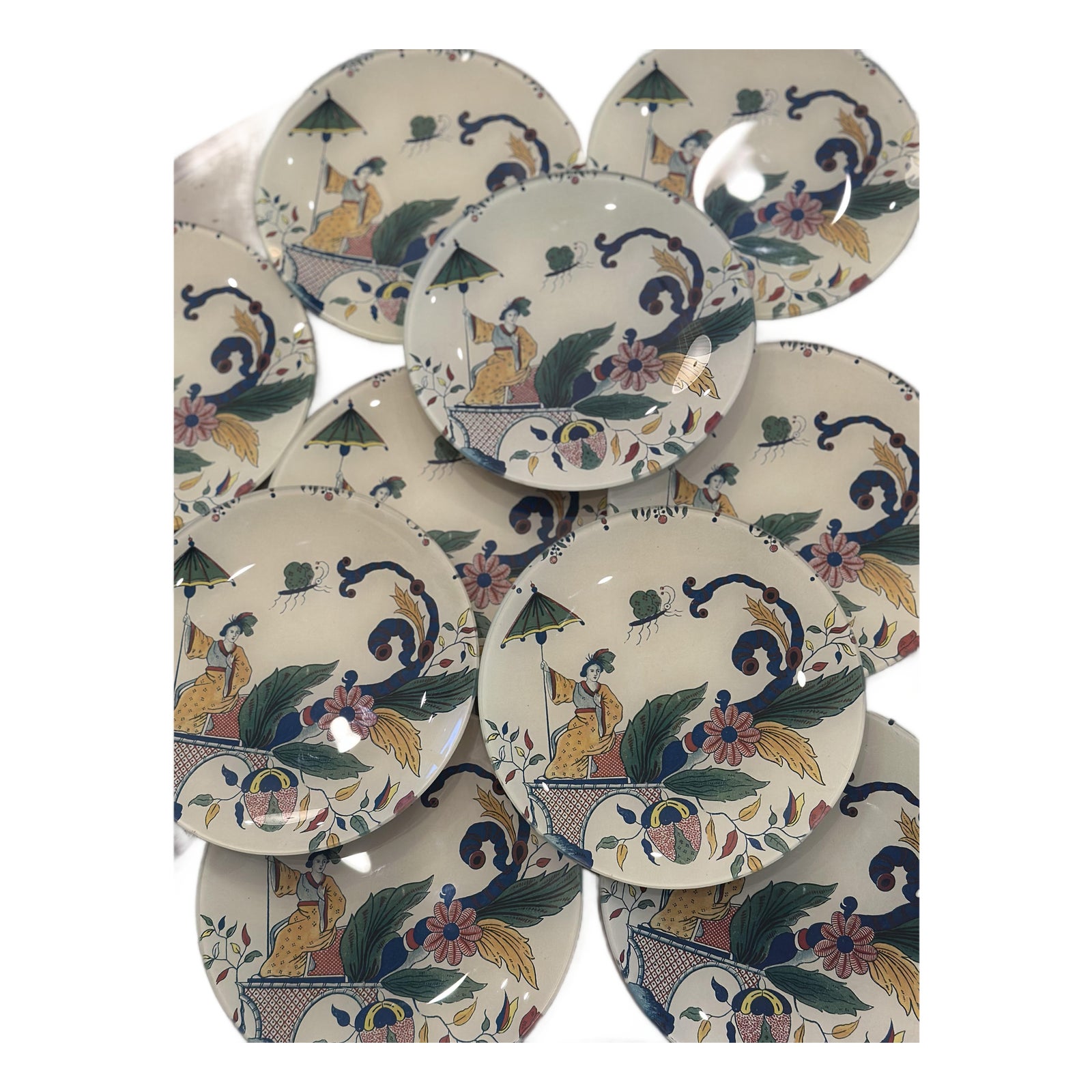 Set of 13 John Derian New York Handcrafted Chinoiserie Decorative