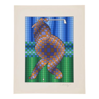 Victor Vasarely Golfer Variant #3 For Sale