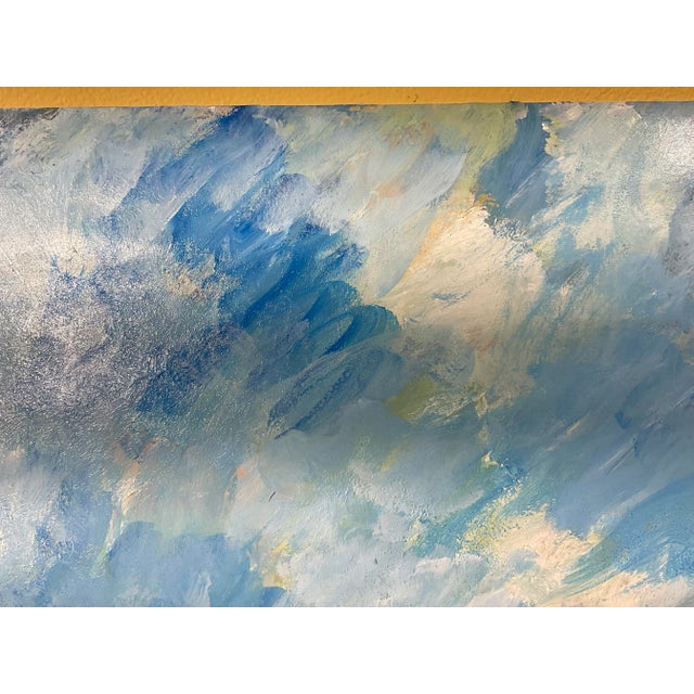 Spring in Holland , Tulip Field Painting , Oil on Paper For Sale In Miami - Image 6 of 12