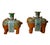 Orange 19th Century Chinese Export Rose Mandarin Porcelain Elephant Candlesticks - A Pair For Sale - Image 8 of 12
