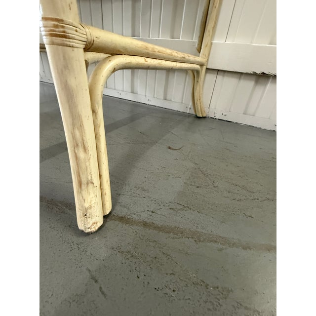 Late 20th Century Hekman Chinoiserie Style Faux Bamboo & Rattan Desk For Sale - Image 14 of 14