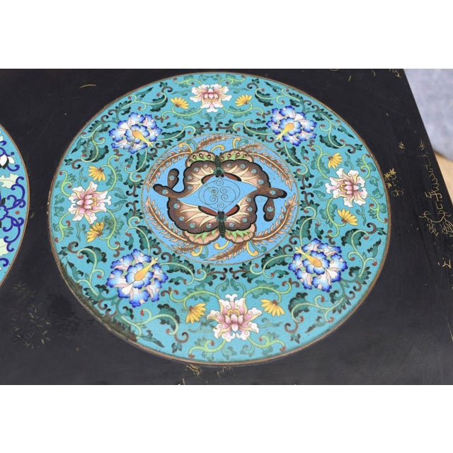 Chinese Cloisonne Lacquer Coffee Table For Sale - Image 5 of 10