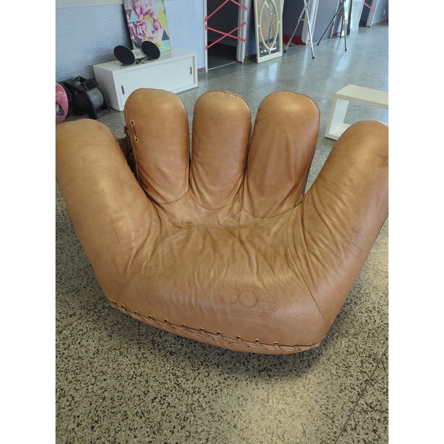 “Joe” baseball glove chair by De Pas, D’Urbino, and Lomazzi for Poltronova Italy, 1972. The chair is named after baseball...