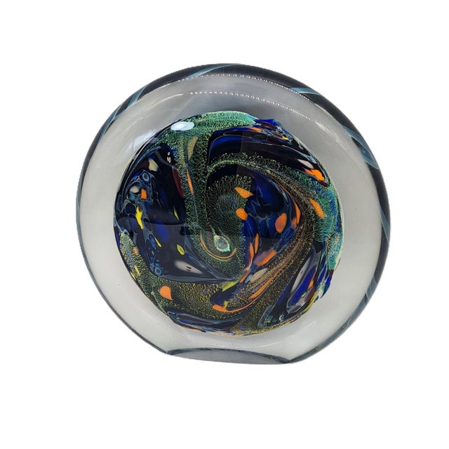 Art Glass Paperweight by Rollin Karg, 1990s For Sale - Image 12 of 12
