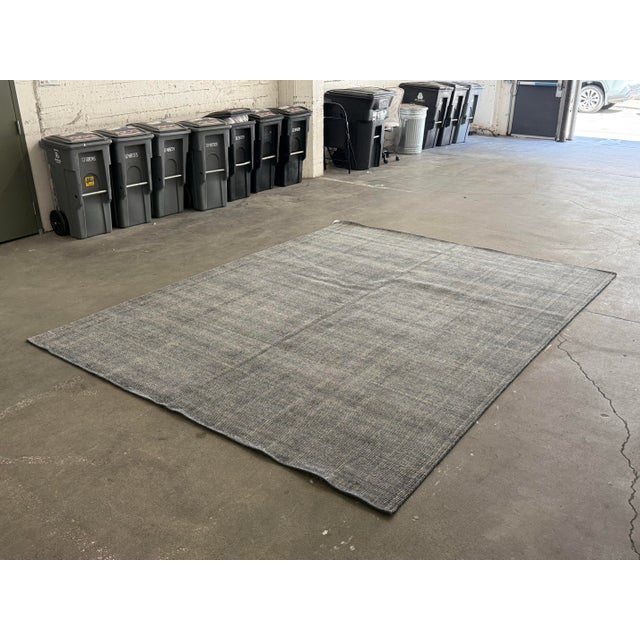 Contemporary 9ft X 12ft Contemporary Woven Wool Area Rug For Sale - Image 3 of 12