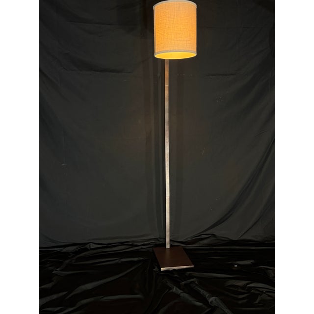 Architectural Floor Lamp With Unique Dark Bronze and Red-Tone Finish For Sale - Image 11 of 11