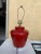 Late 20th Century Mid Century Red Ceramic Table Lamp For Sale - Image 5 of 9