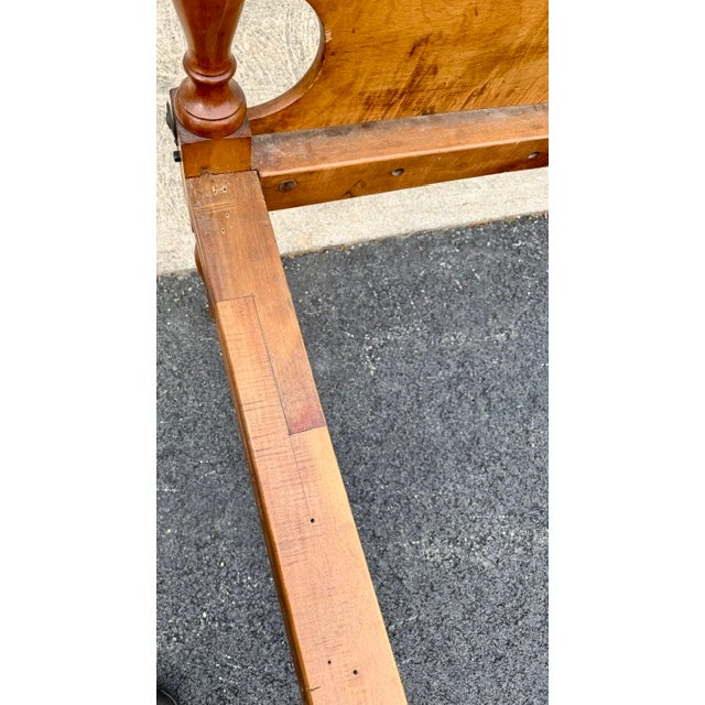 Antique Early 19th Century American Curly Maple Canopy Bed For Sale In Boston - Image 6 of 12
