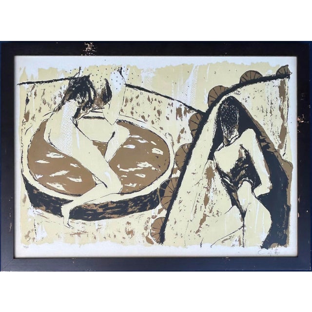 Black Late 20th Century Humberto Castro Lithograph #92 From an Edition of 100, Framed and Signed, 2 of 5 For Sale - Image 8 of 11