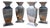 Vintage Vases in Aluminum, 1970s, Set of 4 For Sale