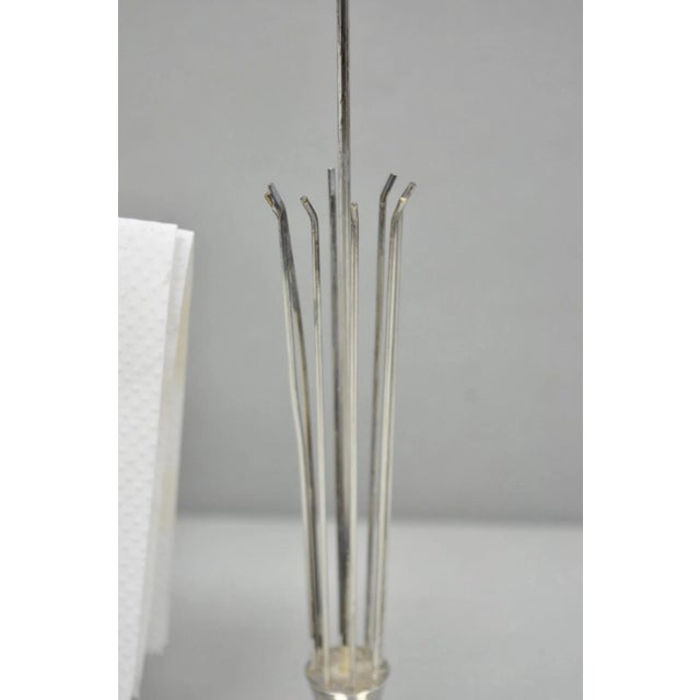 Mid 20th Century Danish Modern Silver Plated Umbrella Cocktail Napkin Holder - a Pair For Sale In Philadelphia - Image 6 of 14