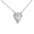 Haus of Brilliance Sterling Silver 1/6 Cttw Diamond Shaped Diamond Pendant Necklace For Sale - Image 4 of 4