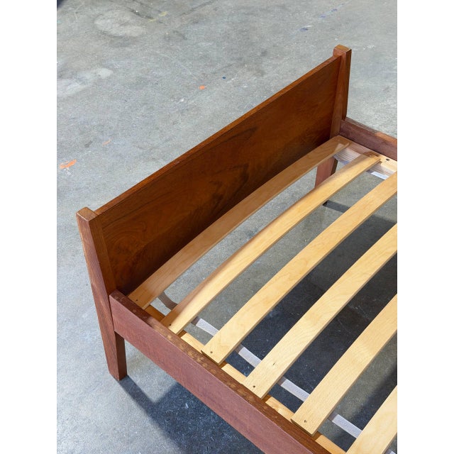 Mid-Century Modern Teak Bed Danish Mid-Century Modern 1960s For Sale - Image 3 of 10