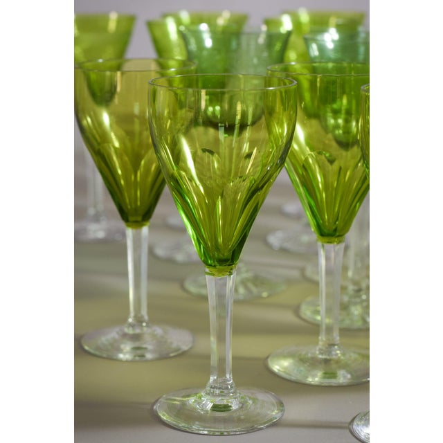 Glass Vintage Green Glasses, 1890s, Set of 31 For Sale - Image 7 of 14