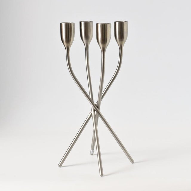 Stainless Steel Candleholder by Claus Jensen & Henrik Holbaek for Eva Solo, 2000s For Sale - Image 5 of 8