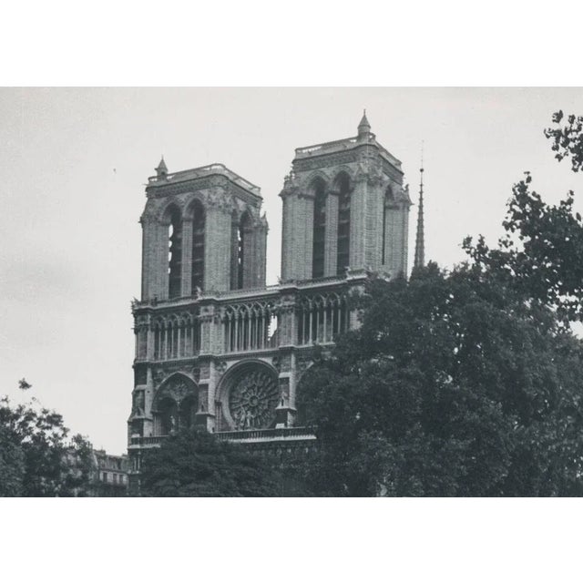 Man, Notre Dam, 1955, Black & White Photograph For Sale - Image 3 of 5