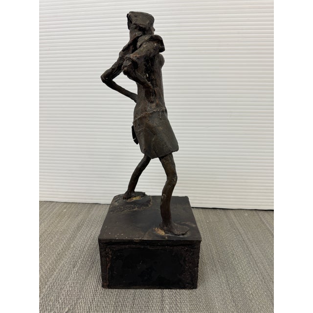 Bronze Female Figural Sculpture, Late 20th Century For Sale - Image 4 of 12