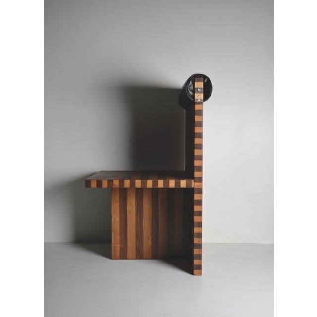 Black Ettore Armchair by Studio Greca For Sale - Image 8 of 17