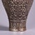 Asian Pair of Vintage Silver-Toned Bronze Vases - Repoussé Floral Motif, Meiping Form For Sale - Image 3 of 9