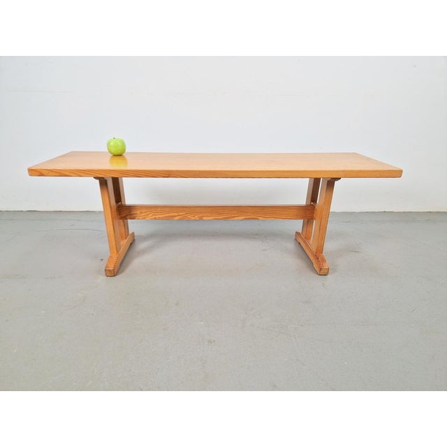 Scandinavian Modern Pine Bench, 1960s For Sale - Image 4 of 6