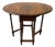 Edwardian Extending Oak Drop Leaf Barley Twist Side Table For Sale
