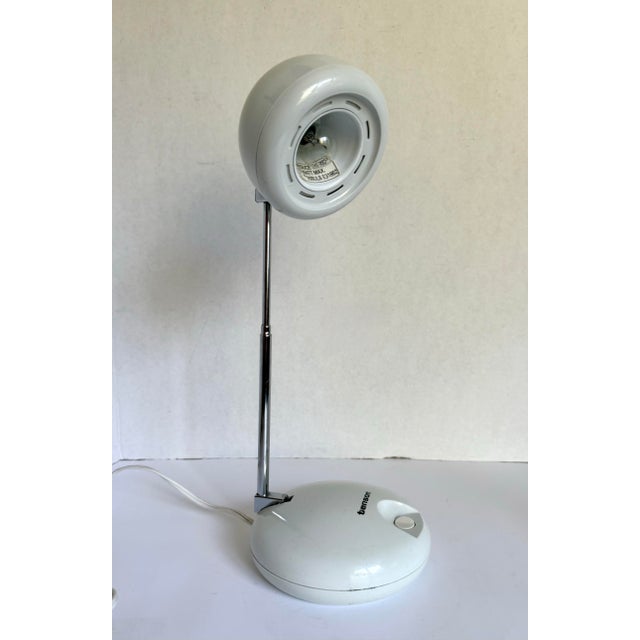 Metal 1990s Tensor Adjustable Postmodern Eyeball Task Lamp For Sale - Image 7 of 10