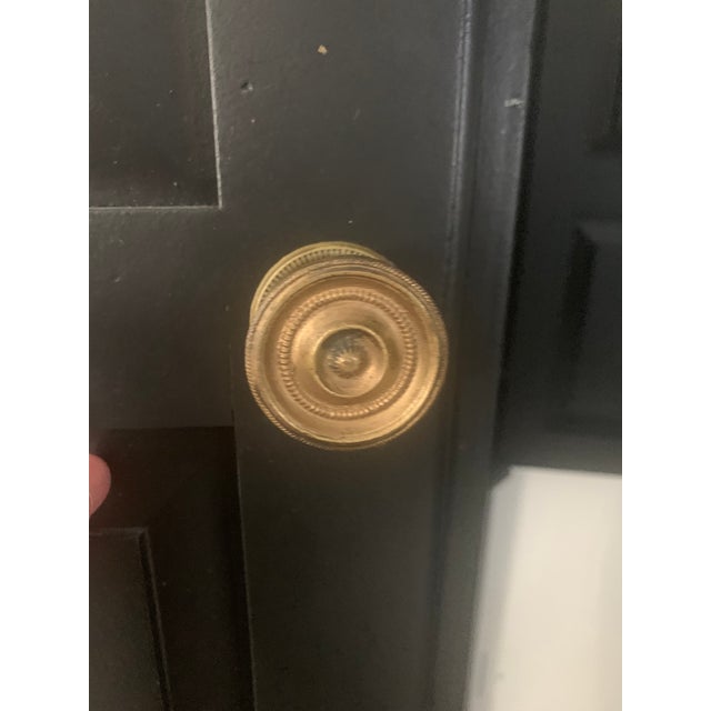 Black Ethan Allen New Country Maple Corner Cabinet Black For Sale - Image 8 of 9