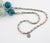 Appartement a Louer French Designer Extra Long Chrome and Murano Beads Necklace For Sale - Image 12 of 12