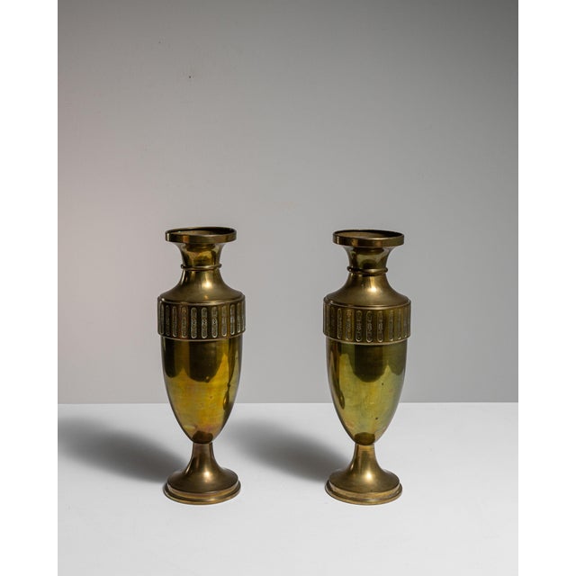 Early 20th Century France Brass Vase For Sale - Image 15 of 15