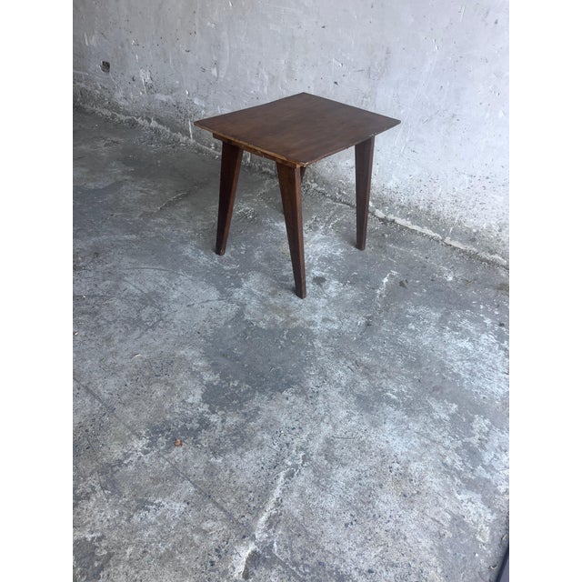 French Reconstruction Wooden Side Table, 1950s For Sale - Image 12 of 12