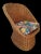 Vintage Coastal Braided Rattan Chair For Sale In Charlotte - Image 6 of 12